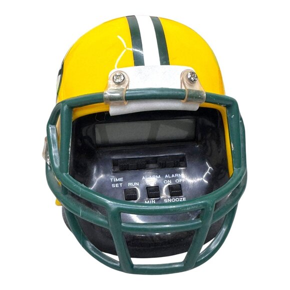 Green Bay Packers Helmet Shaped Alarm Clock With Snooze Function NFL NOT TESTED - Picture 5 of 6